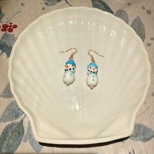 Snowman Earrings